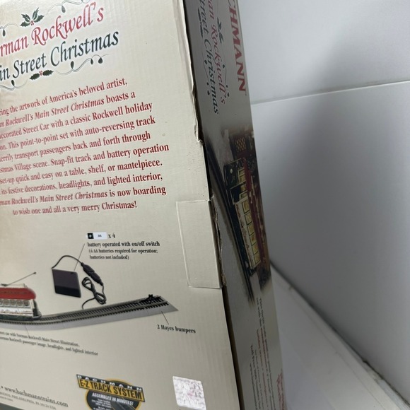Bachmann Norman Rockwell Main Street Christmas On30 Scale Street Car Train Set - Picture 8 of 12
